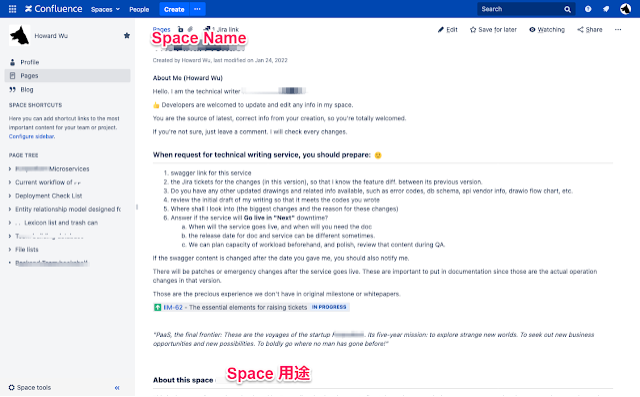 Introduction can be easily well-maintained for each project page portal
